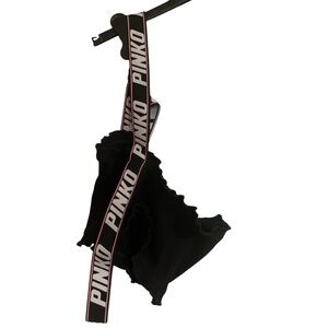 Pinko Black one strap crop top